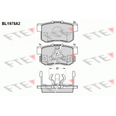 BL1978A2 FTE Комплект тормозных колодок, дисковый тормоз