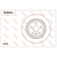 DF8004 TRW Тормозной диск