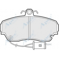 PAD543 APEC Комплект тормозных колодок, дисковый тормоз
