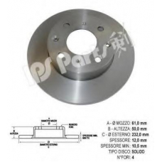 IBT-1410 IPS Parts Тормозной диск