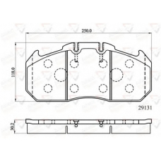 ACV058HD COMLINE Комплект тормозных колодок, дисковый тормоз