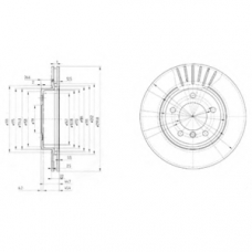 BG3527 DELPHI Тормозной диск