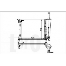 016-017-0054 LORO Радиатор, охлаждение двигателя