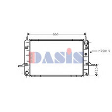 090890N AKS DASIS Радиатор, охлаждение двигателя