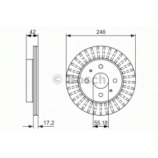 0 986 479 769 BOSCH Тормозной диск