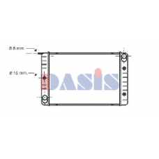220160N AKS DASIS Радиатор, охлаждение двигателя