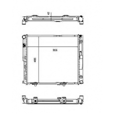 516573 NRF Радиатор, охлаждение двигателя