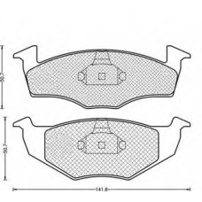 430216170408 MAGNETI MARELLI Комплект тормозных колодок, дисковый тормоз