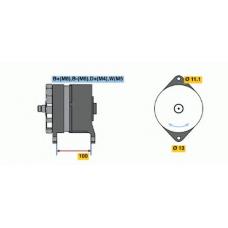 6 033 GB3 021 BOSCH Генератор