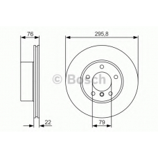 0 986 479 R72 BOSCH Тормозной диск