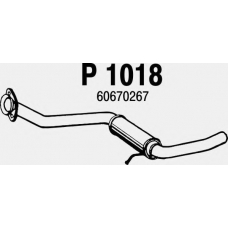 P1018 FENNO Средний глушитель выхлопных газов