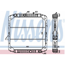 62743 NISSENS Радиатор, охлаждение двигателя