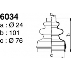 6034 DEPA Комплект пылника, приводной вал