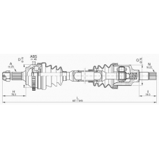 DRS6193.00 OPEN PARTS Приводной вал