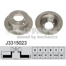 J3315023 NIPPARTS Тормозной диск