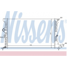 61383 NISSENS Радиатор, охлаждение двигателя