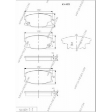 M360I31 NPS Комплект тормозных колодок, дисковый тормоз