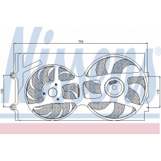 85016 NISSENS Вентилятор, охлаждение двигателя
