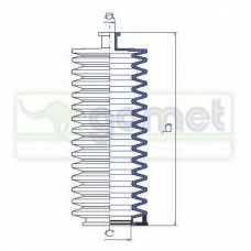 443810 GOMET Пыльник, рулевое управление