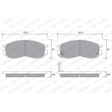 151-1356 WEEN Комплект тормозных колодок, дисковый тормоз