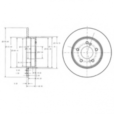 BG3326C DELPHI Тормозной диск