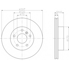 8DD 355 106-271 HELLA Тормозной диск