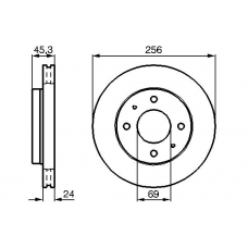 0 986 478 652 BOSCH Тормозной диск