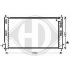8580805 DIEDERICHS Радиатор, охлаждение двигателя