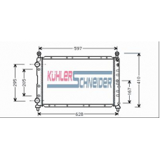 1002901 KUHLER SCHNEIDER Радиатор, охлаждение двигател