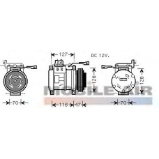 2800K077 VAN WEZEL Компрессор, кондиционер