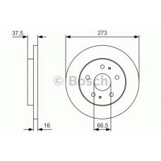 0 986 479 R02 BOSCH Тормозной диск