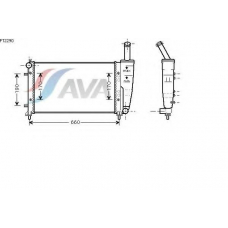 FT2290 AVA Радиатор, охлаждение двигателя