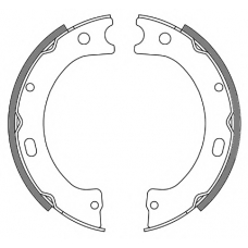 4243.00 REMSA Комплект тормозных колодок, стояночная тормозная с