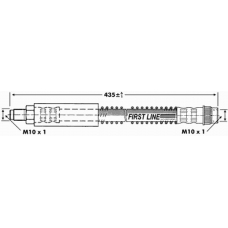 FBH6868 FIRST LINE Тормозной шланг