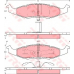 GDB4006 TRW Комплект тормозных колодок, дисковый тормоз