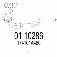 01.10286 MTS Труба выхлопного газа