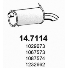 14.7114 ASSO Глушитель выхлопных газов конечный