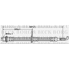 BBH7387 BORG & BECK Тормозной шланг