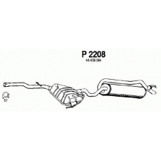P2208 FENNO Глушитель выхлопных газов конечный