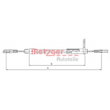 10.9441 METZGER Трос, стояночная тормозная система