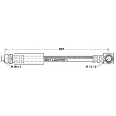 FBH6663 FIRST LINE Тормозной шланг