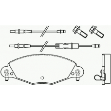 P 61 072 BREMBO Комплект тормозных колодок, дисковый тормоз