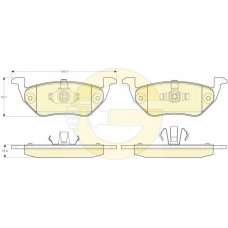 6117542 GIRLING Комплект тормозных колодок, дисковый тормоз