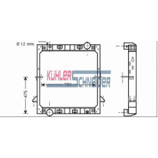 4100141 KUHLER SCHNEIDER Радиатор, охлаждение двигател