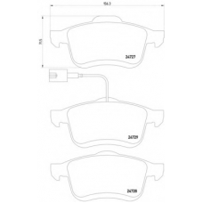 MDB3001 DON Комплект тормозных колодок, дисковый тормоз