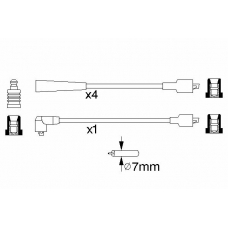 0 986 357 135 BOSCH Комплект проводов зажигания