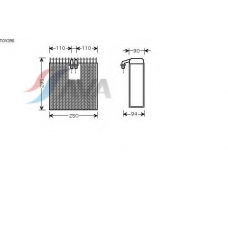 TOV390 AVA Испаритель, кондиционер