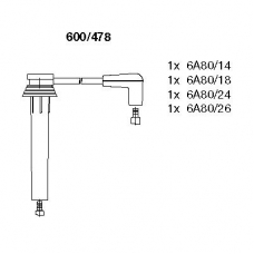 600/478 BREMI Комплект проводов зажигания