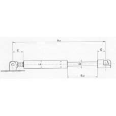 55 27 03-91 JOHNS Газовая пружина, капот