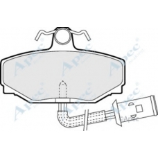 PAD542 APEC Комплект тормозных колодок, дисковый тормоз